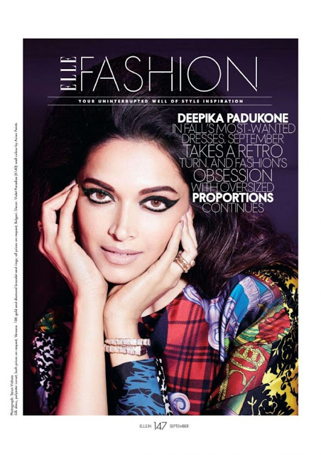 Glamorous Actress Deepika Padukone Photo Shoot For Elle India Magazine 4